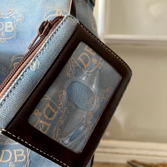 NWOT Vintage DOONEY & BOURKE Bag in Blue/Cream - Picture 7 of 16